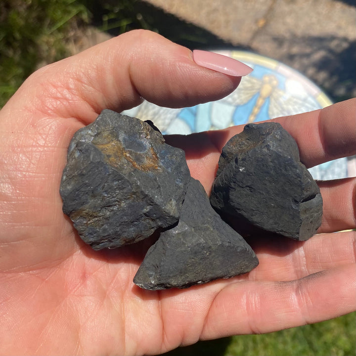 Elite Shungite Rough Stones, Choose Size, Elite Shungite for Décor or Crystal Grids - Keja Designs Jewelry